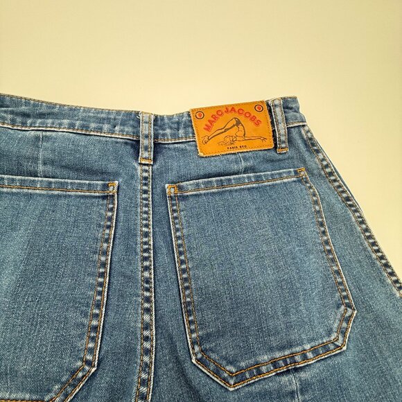 Marc Jacobs Wide Leg Y2K Grunge Denim Jeans Pants 27 - Picture 5 of 7